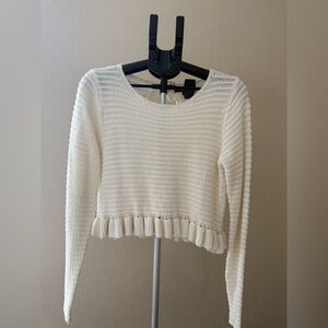 Lulu's Ivory Knit Sweater